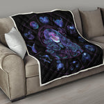 Aquarius And Astrological Signs Print Quilt