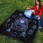 Aquarius And Astrological Signs Print Quilt