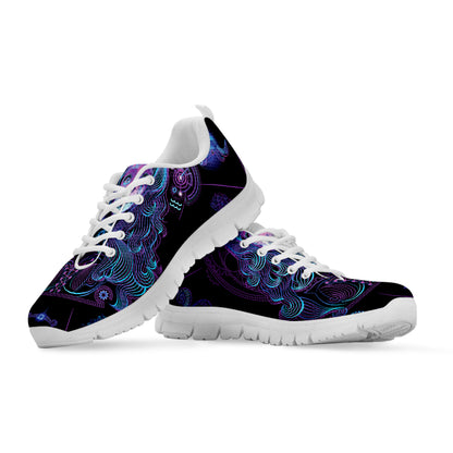 Aquarius And Astrological Signs Print White Sneakers