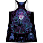 Aquarius And Astrological Signs Print Women's Racerback Tank Top