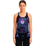 Aquarius And Astrological Signs Print Women's Racerback Tank Top