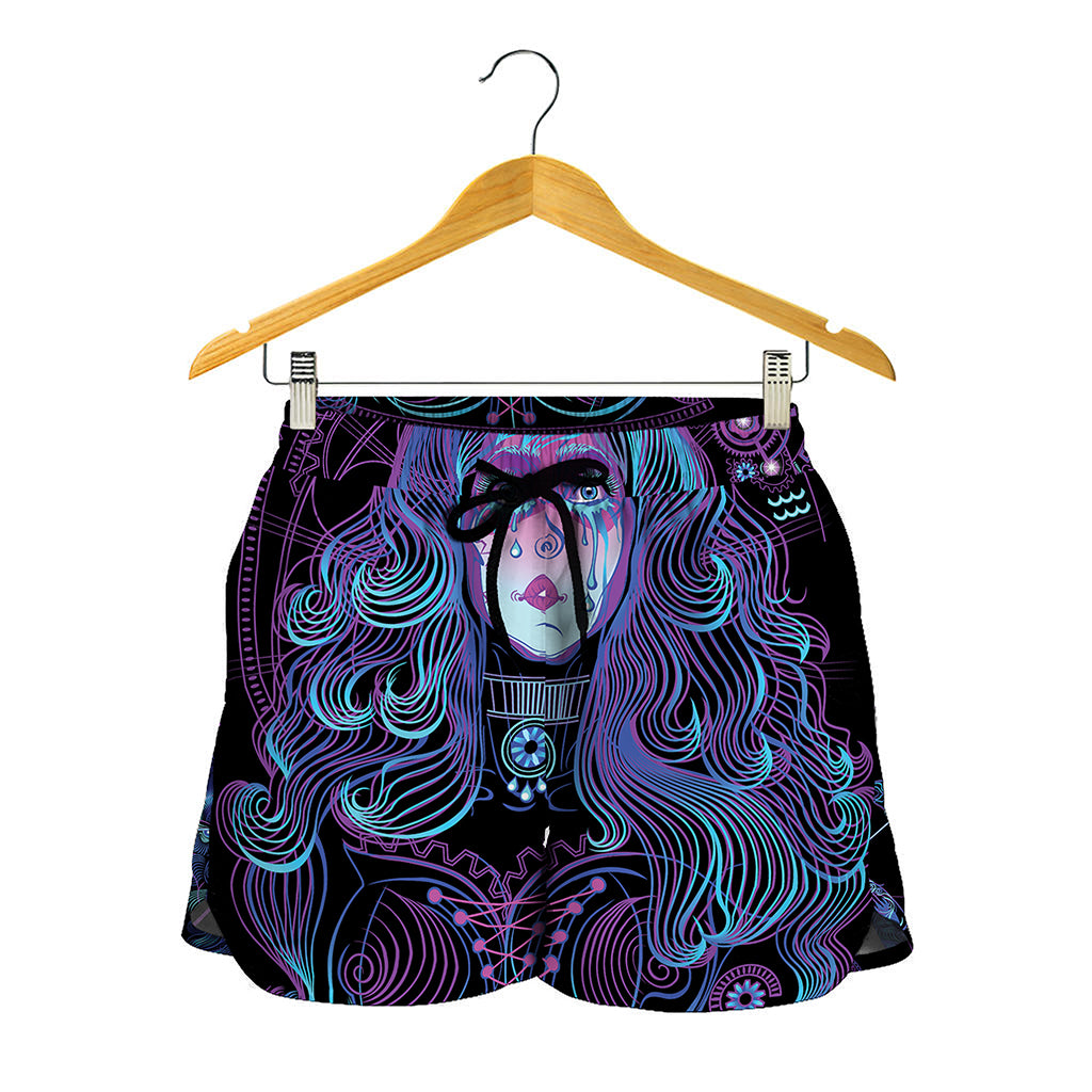 Aquarius And Astrological Signs Print Women's Shorts