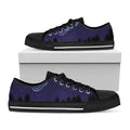 Aquarius Constellation Print Black Low Top Sneakers
