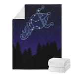 Aquarius Constellation Print Blanket