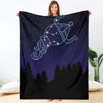 Aquarius Constellation Print Blanket
