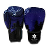 Aquarius Constellation Print Boxing Gloves