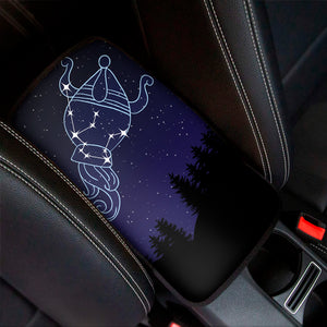 Aquarius Constellation Print Car Center Console Cover