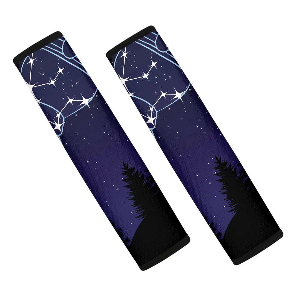 Aquarius Constellation Print Car Seat Belt Covers
