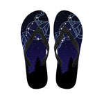 Aquarius Constellation Print Flip Flops
