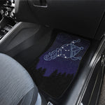 Aquarius Constellation Print Front and Back Car Floor Mats