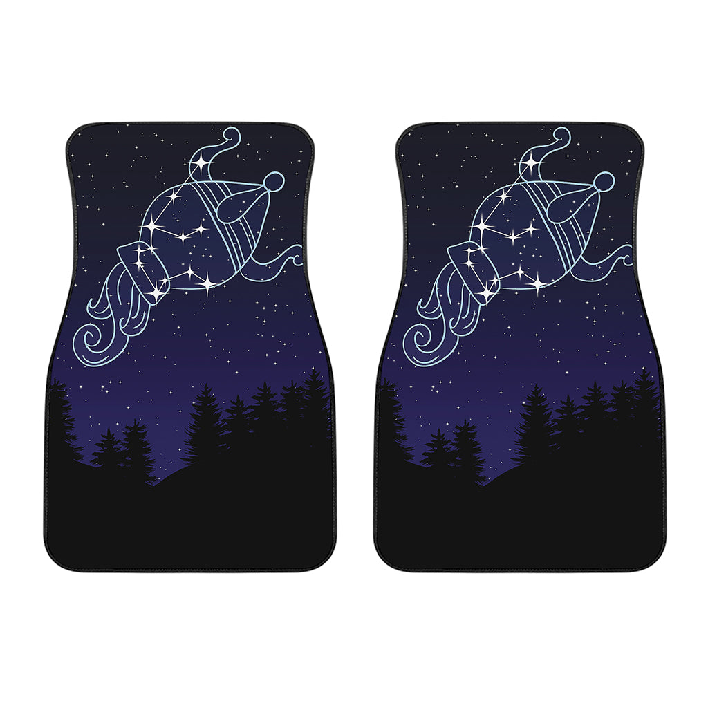 Aquarius Constellation Print Front Car Floor Mats