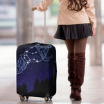Aquarius Constellation Print Luggage Cover
