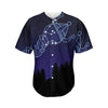 Aquarius Constellation Print Men's Baseball Jersey