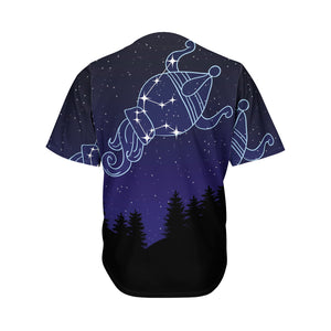 Aquarius Constellation Print Men's Baseball Jersey