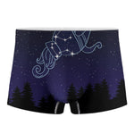 Aquarius Constellation Print Men's Boxer Briefs