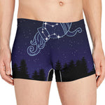 Aquarius Constellation Print Men's Boxer Briefs