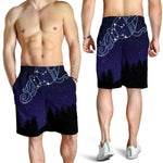 Aquarius Constellation Print Men's Shorts