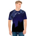 Aquarius Constellation Print Men's T-Shirt