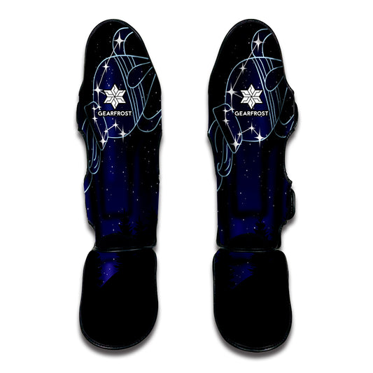 Aquarius Constellation Print Muay Thai Shin Guard