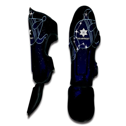 Aquarius Constellation Print Muay Thai Shin Guard