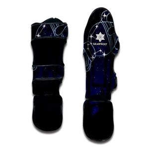 Aquarius Constellation Print Muay Thai Shin Guard