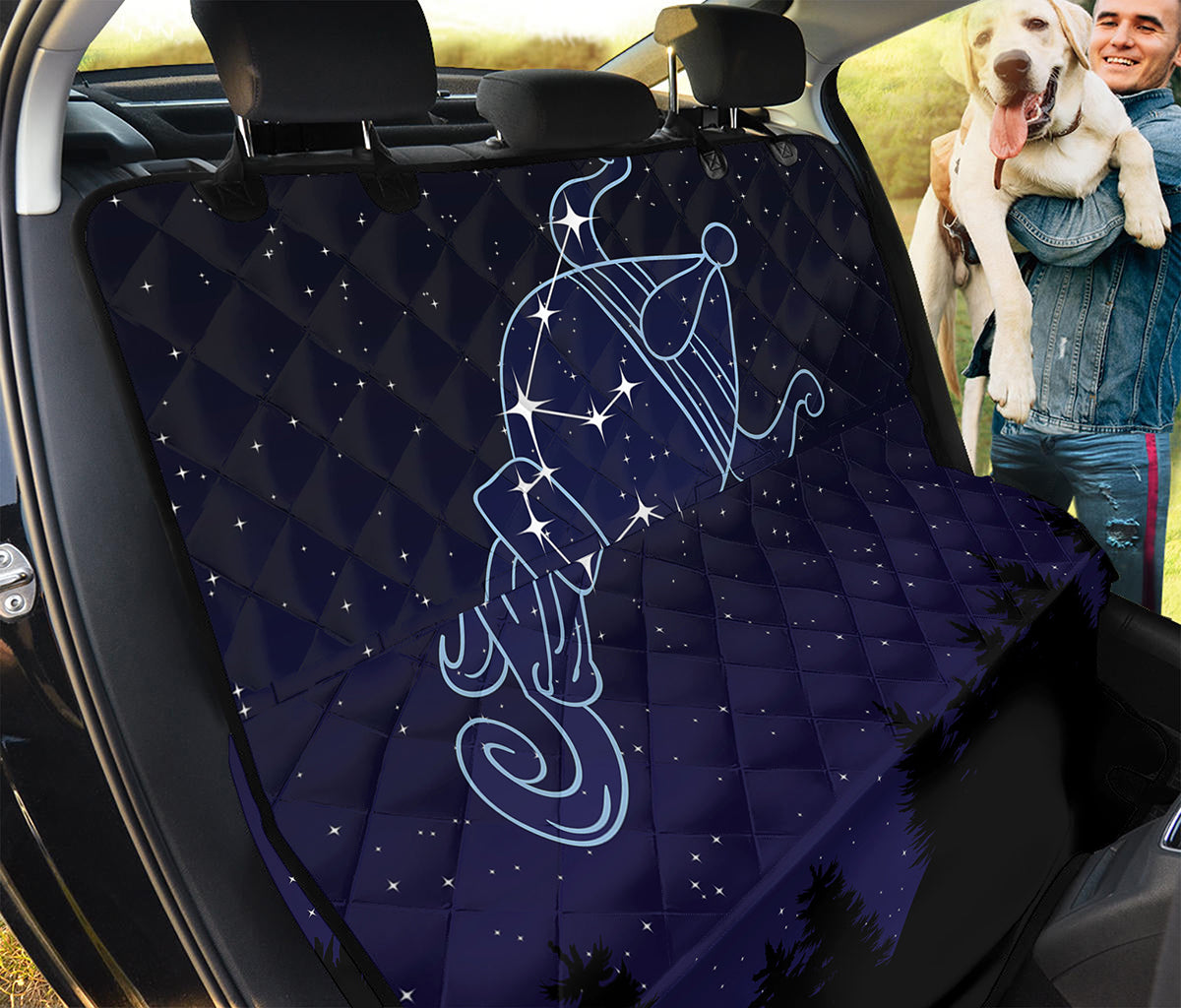 Aquarius Constellation Print Pet Car Back Seat Cover