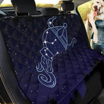 Aquarius Constellation Print Pet Car Back Seat Cover