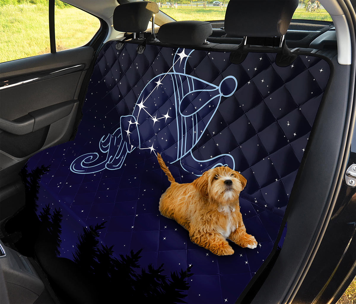 Aquarius Constellation Print Pet Car Back Seat Cover