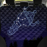Aquarius Constellation Print Pet Car Back Seat Cover