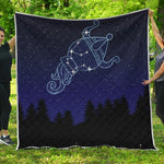 Aquarius Constellation Print Quilt