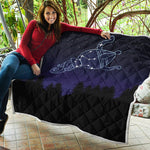 Aquarius Constellation Print Quilt