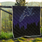 Aquarius Constellation Print Quilt