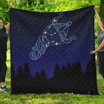 Aquarius Constellation Print Quilt