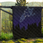 Aquarius Constellation Print Quilt