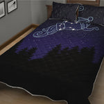 Aquarius Constellation Print Quilt Bed Set