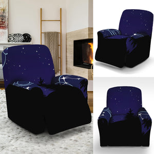 Aquarius Constellation Print Recliner Slipcover