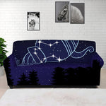 Aquarius Constellation Print Sofa Cover