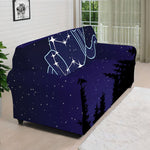 Aquarius Constellation Print Sofa Cover