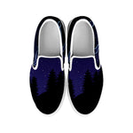 Aquarius Constellation Print White Slip On Shoes