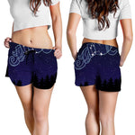 Aquarius Constellation Print Women's Shorts