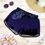 Aquarius Constellation Print Women's Shorts