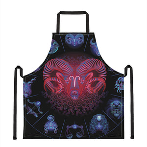 Aries And Astrological Signs Print Apron