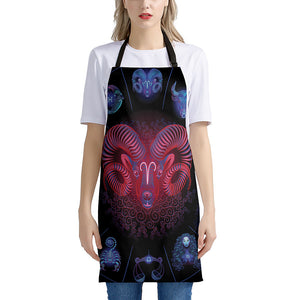 Aries And Astrological Signs Print Apron