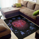 Aries And Astrological Signs Print Area Rug