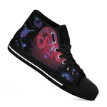 Aries And Astrological Signs Print Black High Top Shoes