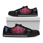 Aries And Astrological Signs Print Black Low Top Shoes 