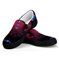 Aries And Astrological Signs Print Black Slip On Sneakers