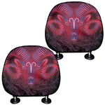Aries And Astrological Signs Print Car Headrest Covers
