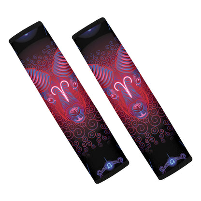 Aries And Astrological Signs Print Car Seat Belt Covers