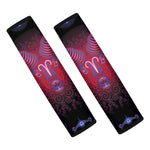 Aries And Astrological Signs Print Car Seat Belt Covers